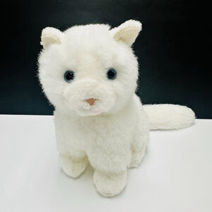 VTG Mervyn's Playful Pals White Persian Kitty Cat Blue Eyes 10” Plush 1980s